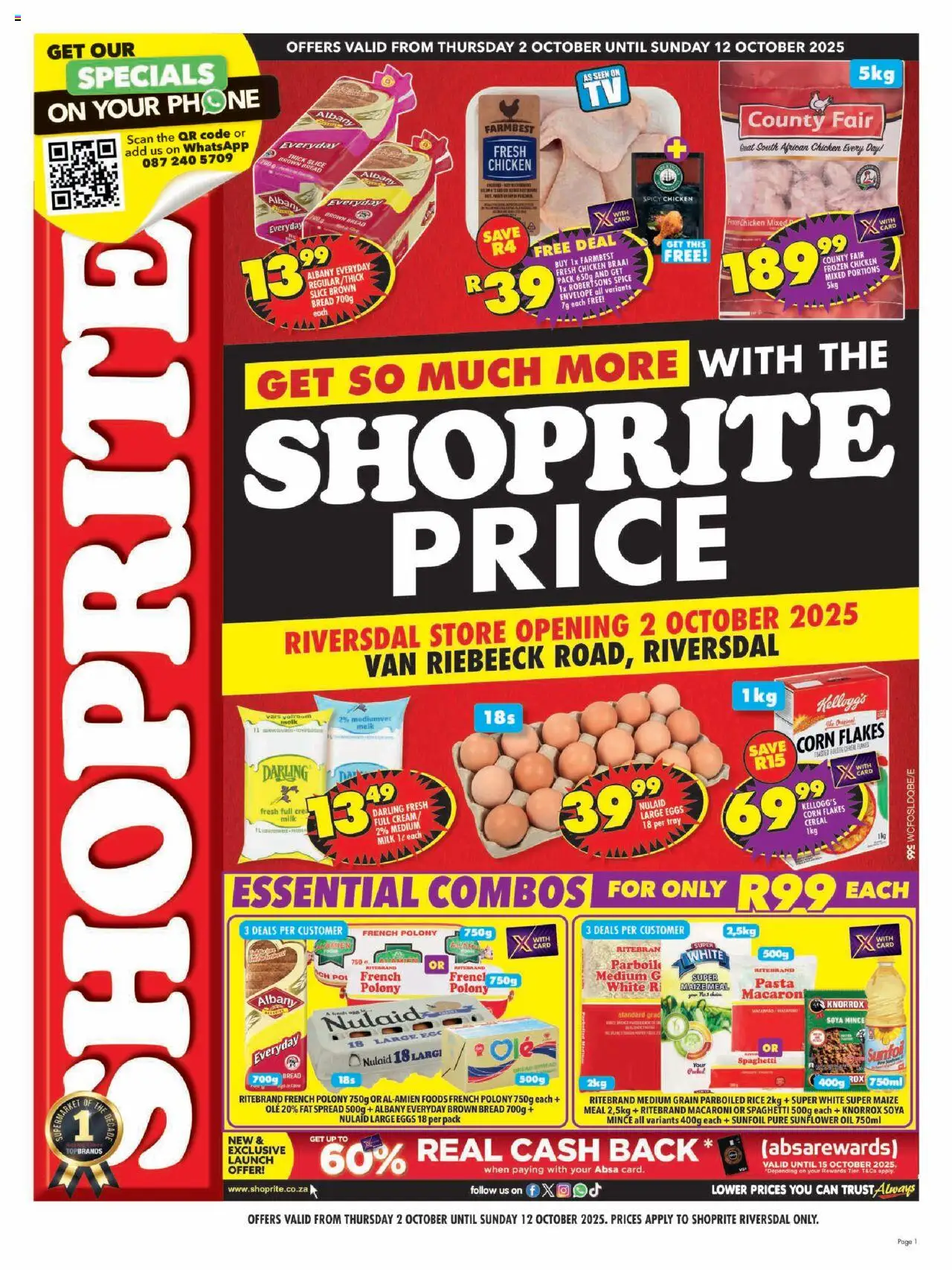 Shoprite Western Cape - Shoprite Price Store Opening Riversdal 02/10 - 12/10/2025 >> Catalogue