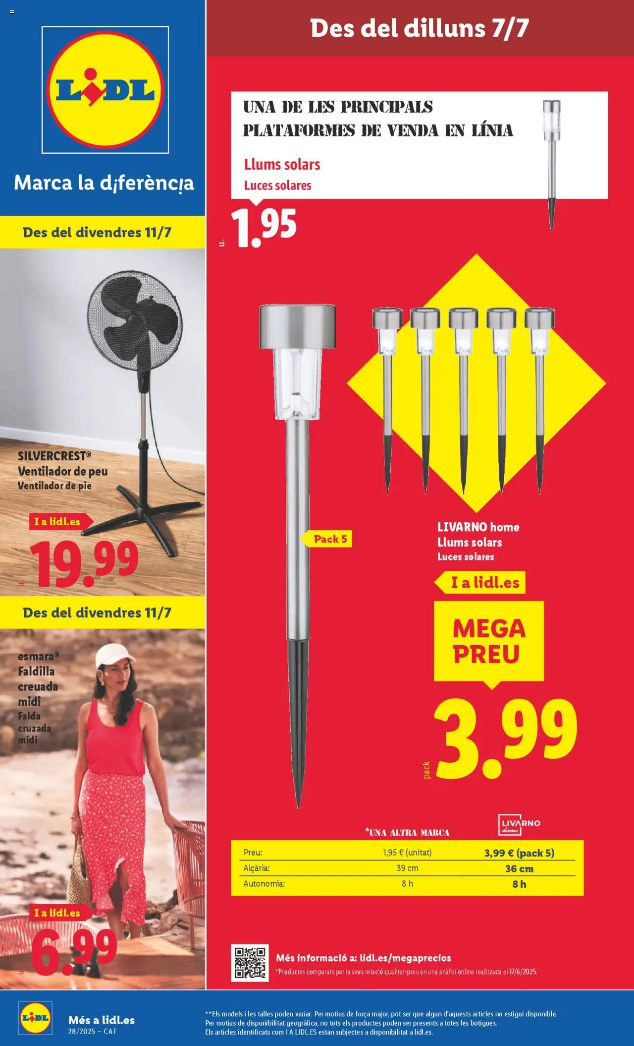 LIDL Folleto de bazar VAL del 07/07/2025 >> catálogo esta semana - Ventilador, Ventilador de pie, Venda