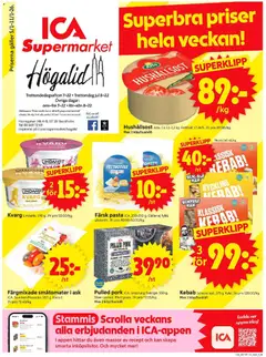 Förhandsgranska reklamblad Stockholm från butik ICA Supermarket gäller från 05/01/2026