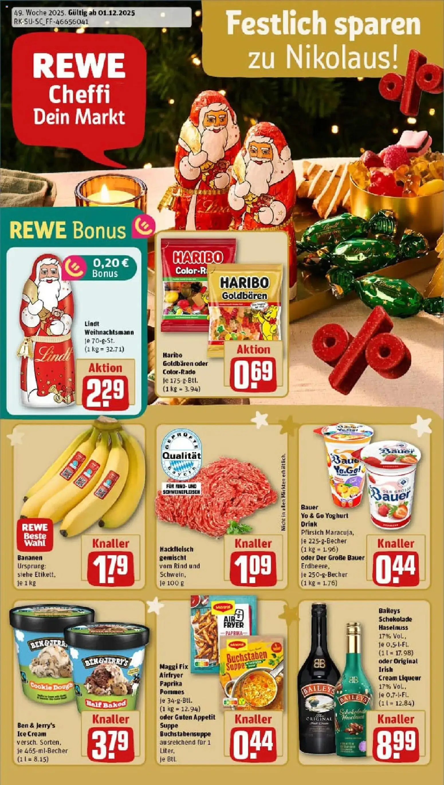 Vorschau von dem Prospekt des Geschäftes Rewe, gültig ab dem 01.12.2025