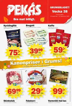 Förhandsgranska reklamblad Aktuella reklamblad Pekås - grums edition från butik Pekås gäller från 15/09/2025
