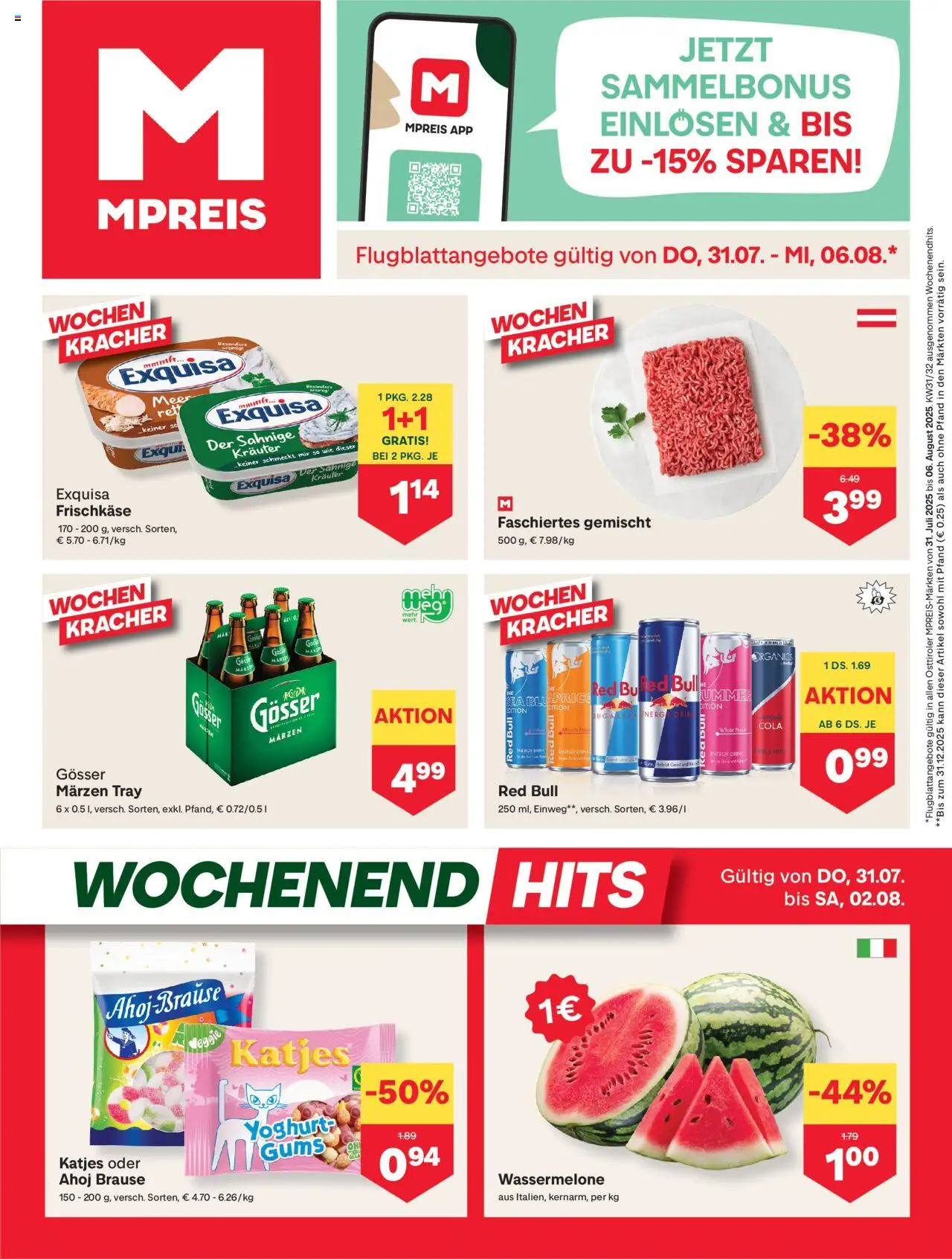  MPREIS Anras ab (31.07.2025 - 06.08.2025) - Seite 1 - Wassermelone