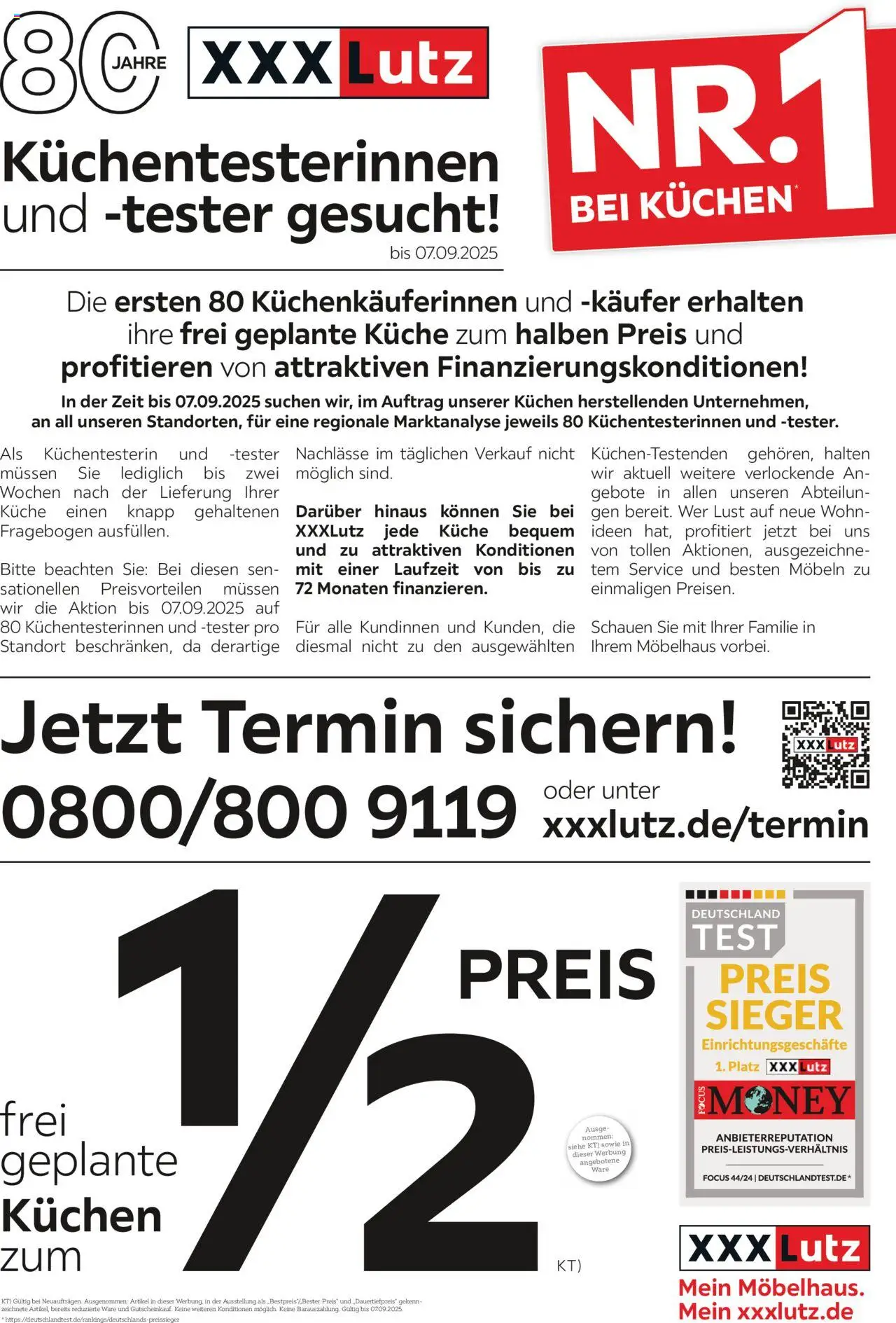 XXXL Lutz Nr. 1 bei Küchen (vom 25.08.2025 - 07.09.2025)