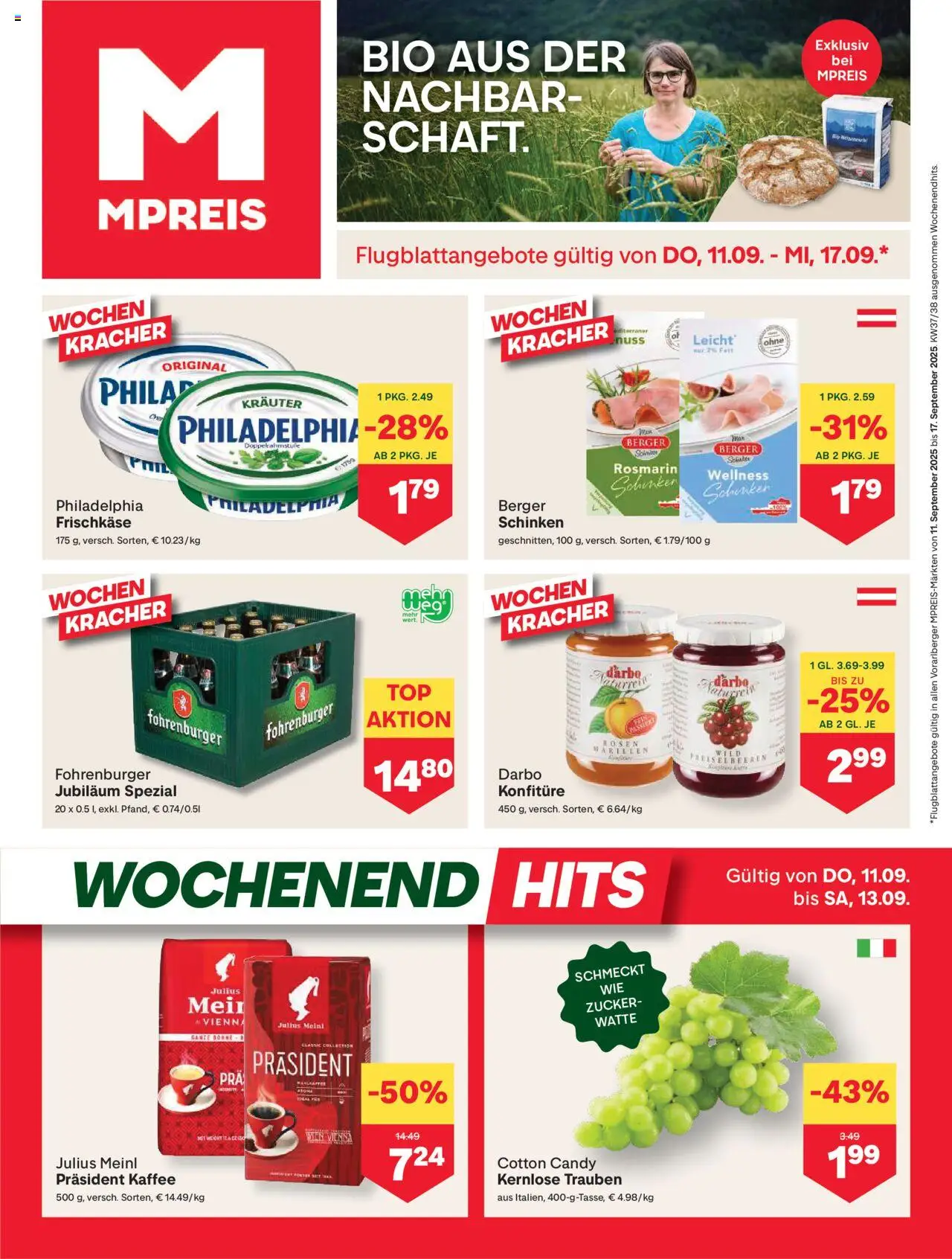  MPREIS Hohenems ab (11.09.2025 - 17.09.2025) - Seite 1