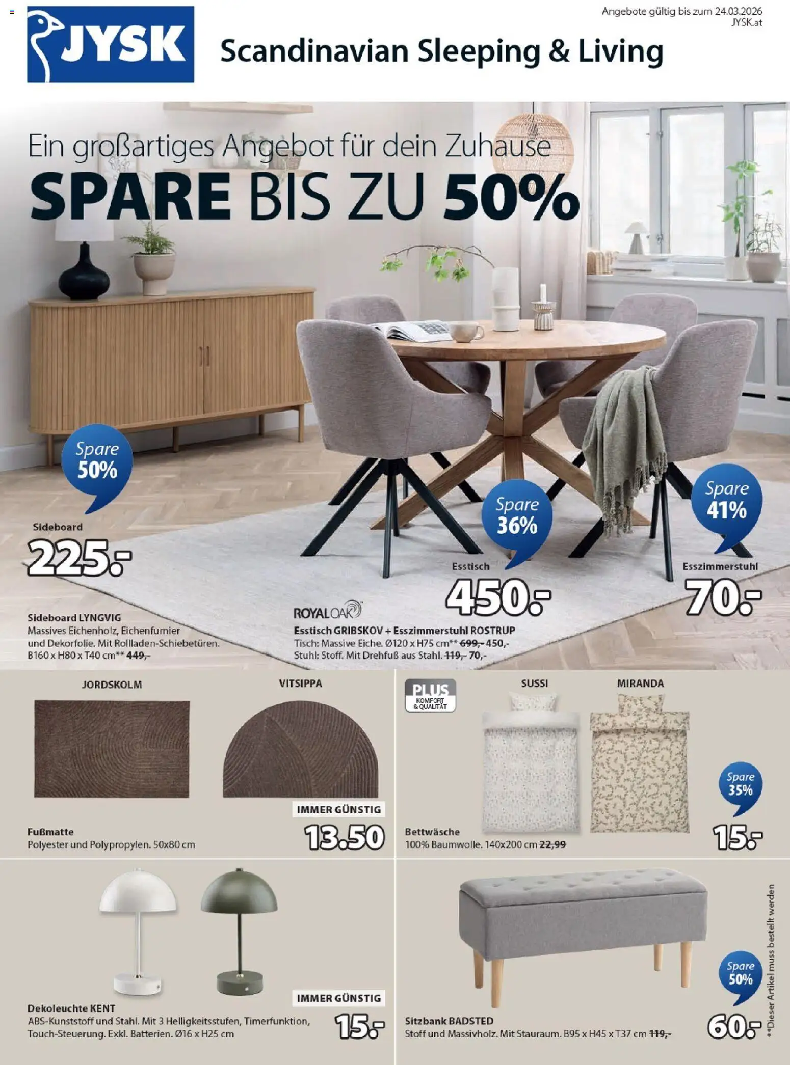 Vorschau der Angebote: JYSK Angebote gültig ab 17.02.2026 - Tisch, Stuhl