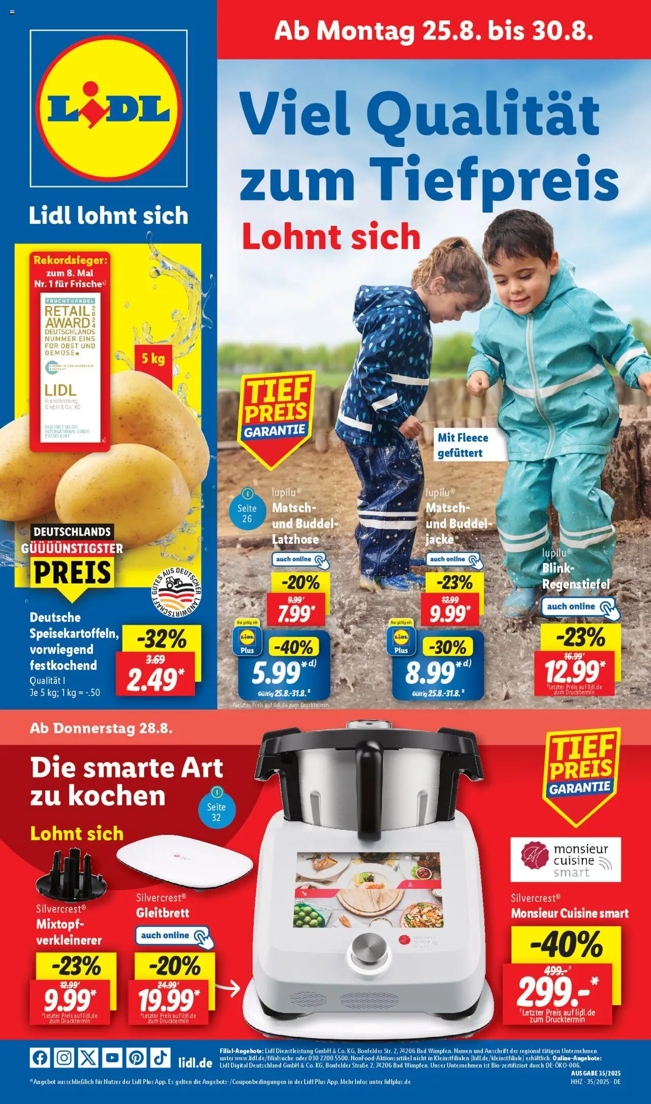 LIDL Prospekt ab Montag 25.08.2025 > Prospekt