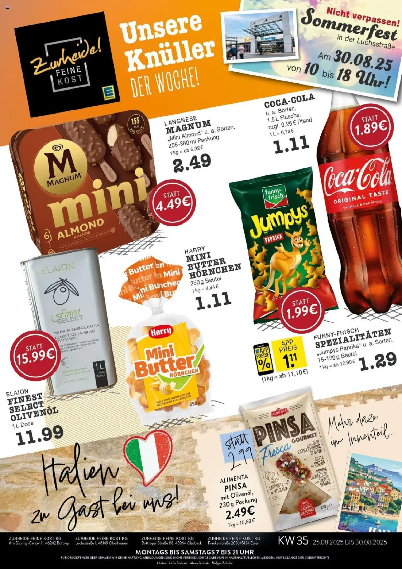 EDEKA Prospekt ab 25.08.2025 - Prospekt Essen Online