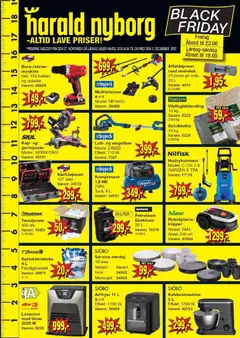Eksempel på tilbudsavis Black Friday fra butik Harald Nyborg gyldig fra 27/11/2025