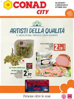 Anteprima dell'opuscolo Volantino City Piemonte dal negozio Conad valido da 09/10/2025