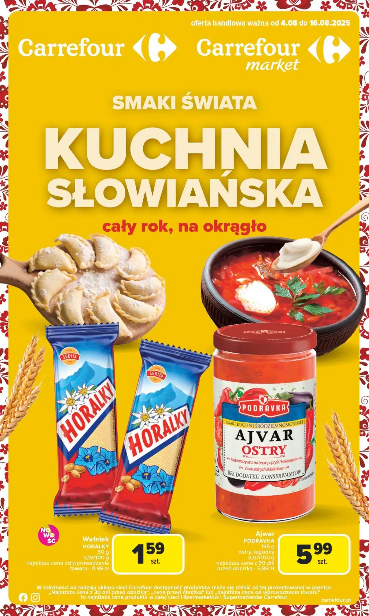 Carrefour Kuchnia słowiańska od 04.08.2025 - Nowa Gazetka - Numer strony 1