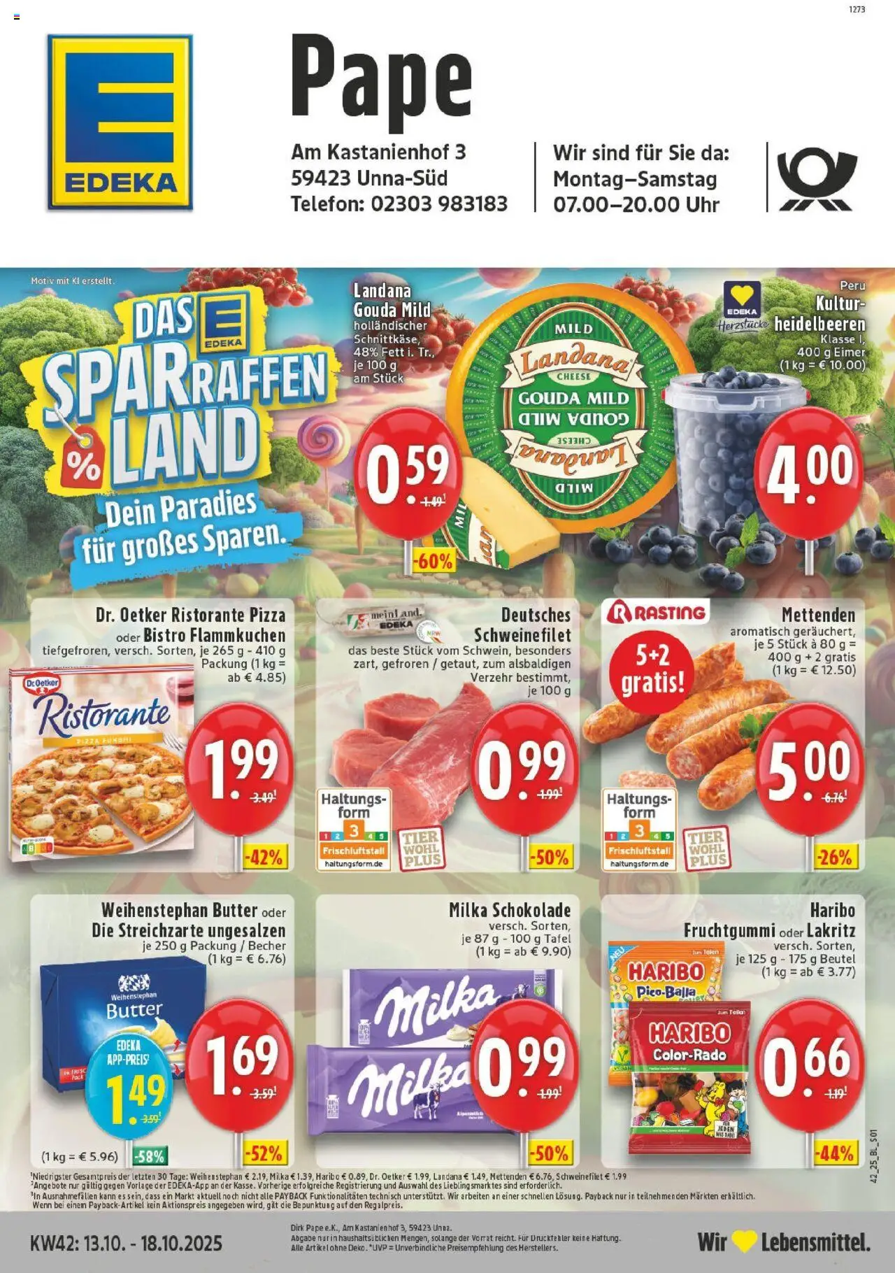 EDEKA Prospekt ab 13.10.2025 - Prospekt Unna Online