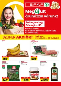 Spar - Spar Zalaegerszeg üzlet megújulás megtekintése, amely érvényes 2026.03.12.-től