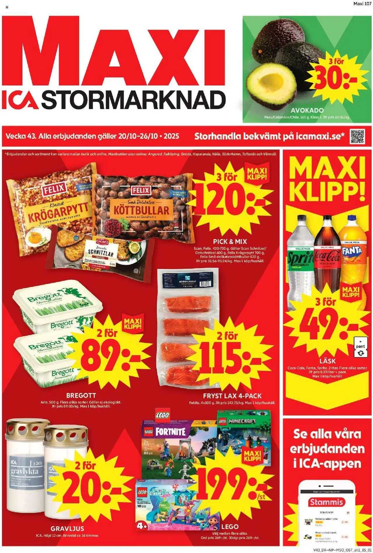 Nacka är giltig 20/10 2025 > Veckans Erbjudanden gäller från 20/10/2025 till 26/10/2025 sidnummer 1