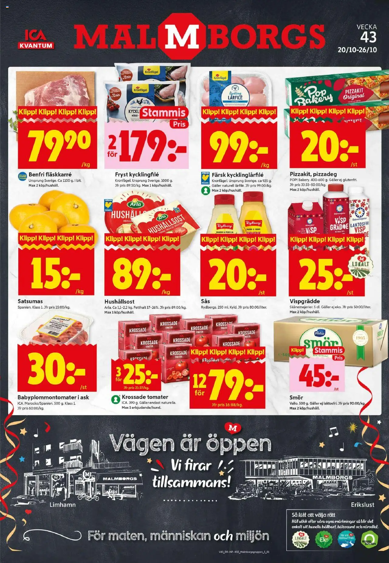 Malmö är giltig 20/10 2025 > Veckans Erbjudanden gäller från 20/10/2025 till 26/10/2025 sidnummer 1