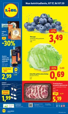 LIDL parduotuvės leidinio Leidinys galiojančio nuo 2025.07.17 peržiūra