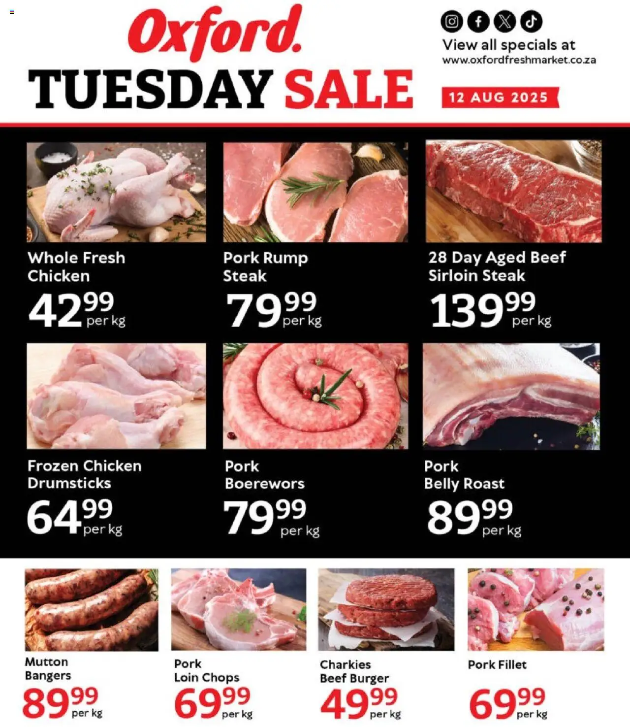 Oxford Freshmarket Tuesday Sale from 12/08 - 12/08/2025 > Promotions