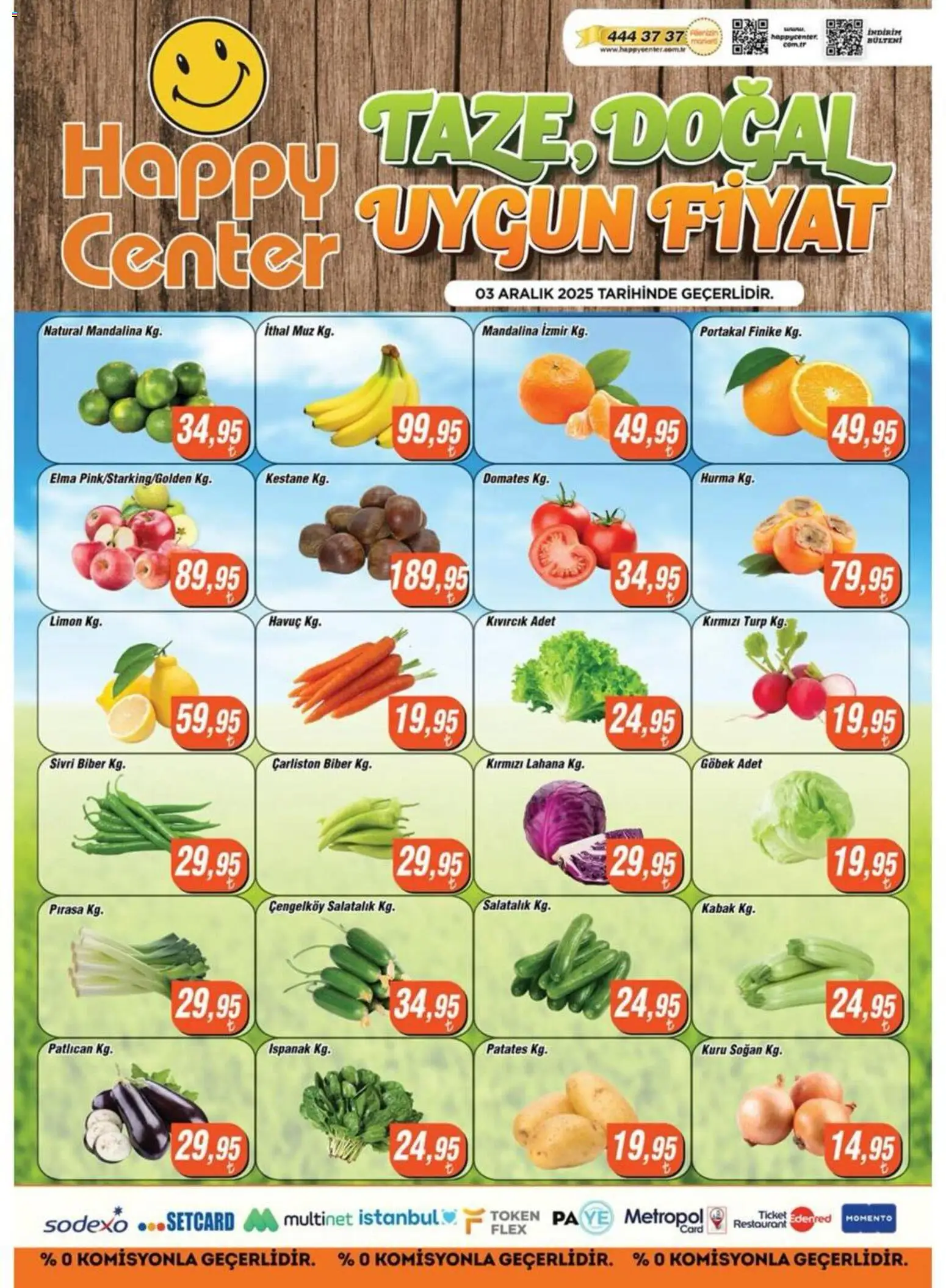 Happy Center Manav 03.12.2025 - Broşürünün önizlemesi