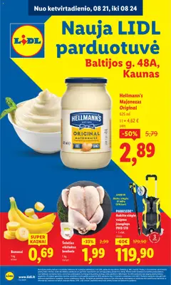 LIDL parduotuvės leidinio Leidinys - Nauja LIDL parduotuvė Baltijos g. 48A, Kaunas galiojančio nuo 2025.08.21 peržiūra