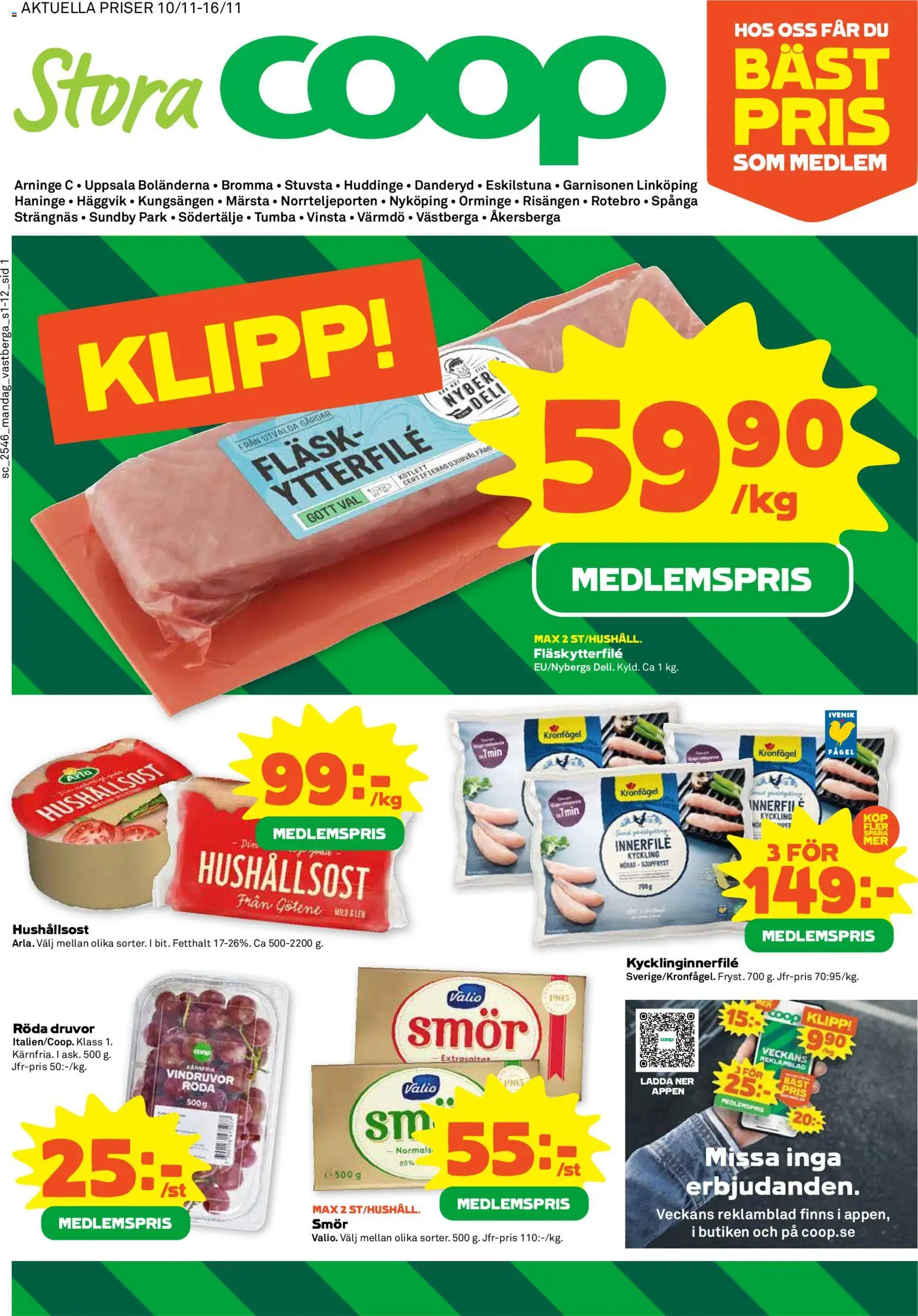 Förhandsgranska reklamblad Bromma från butik Stora Coop gäller från 10/11/2025