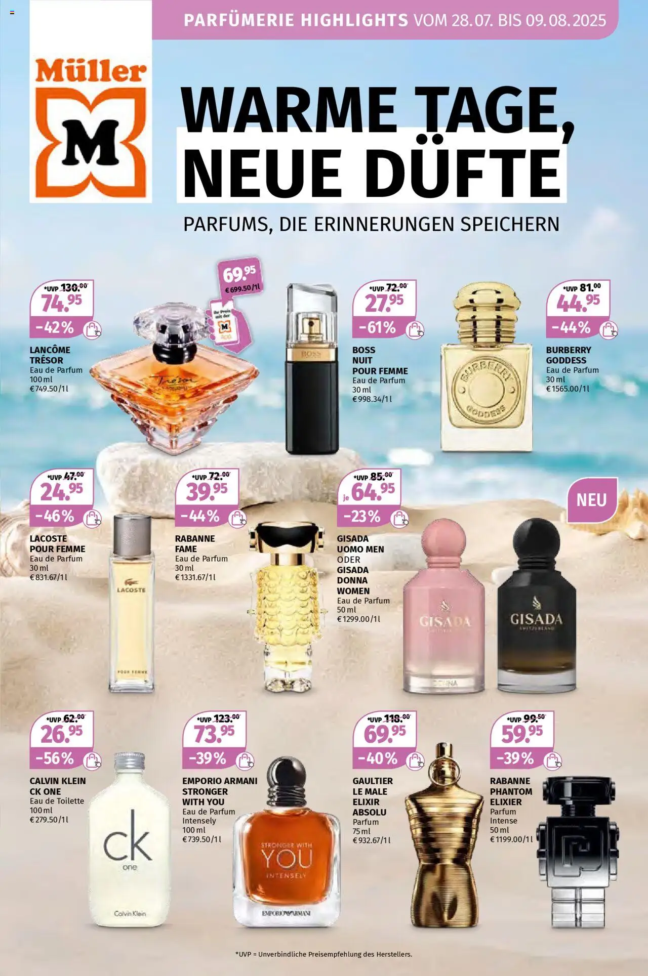 Müller Düfte für den Sommer (vom 28.07.2025 - 09.08.2025)