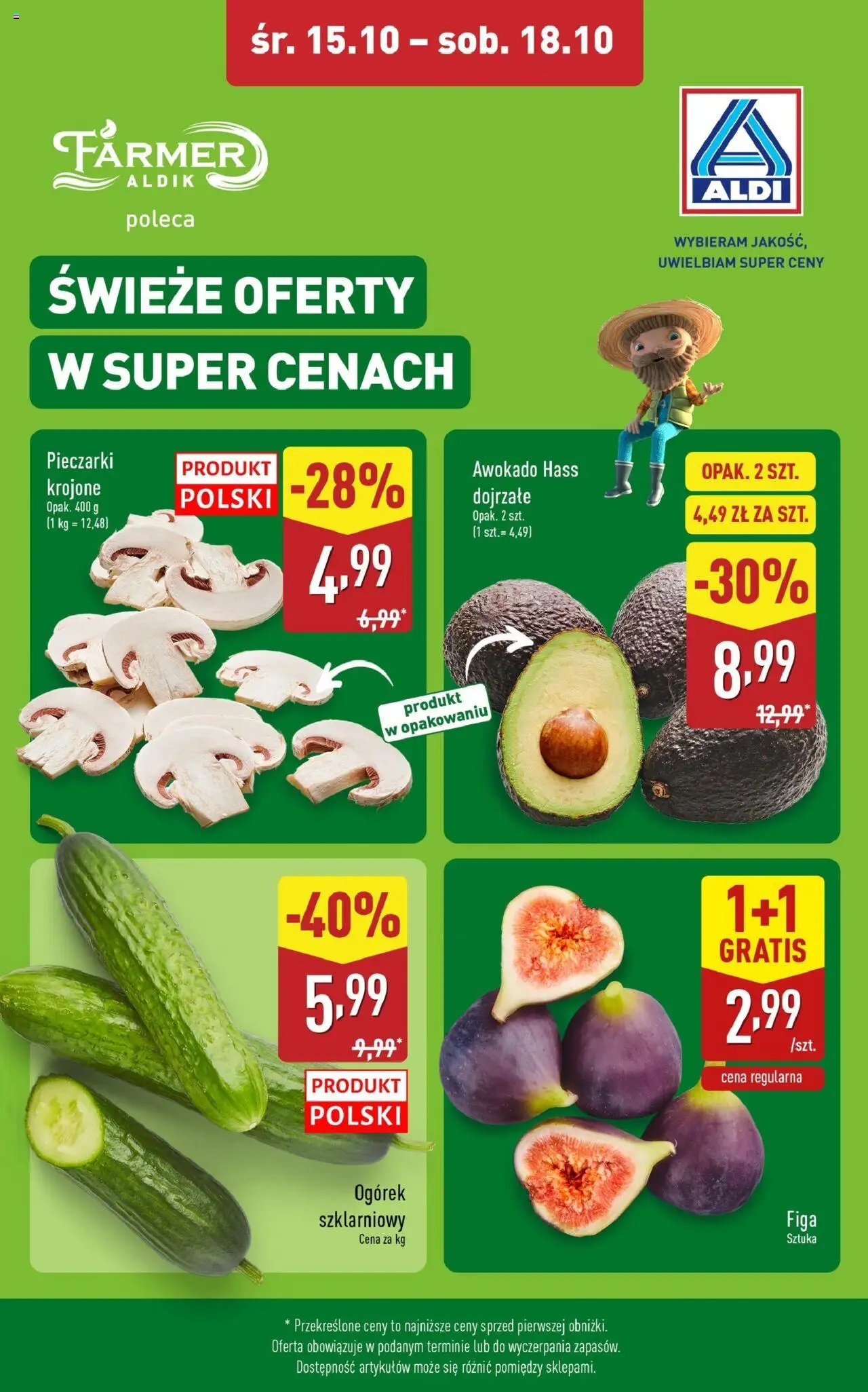 Aldi Świeże oferty od 15.10.2025 - Nowa Gazetka - Numer strony 1