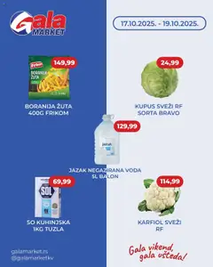 Pregled Gala MARKET kataloga - važi od 17.10.2025