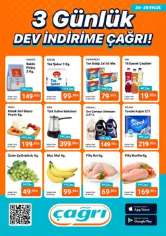 Çağrı Market Dev İndirim Kataloğu 24.09.2025 - Broşürünün önizlemesi
