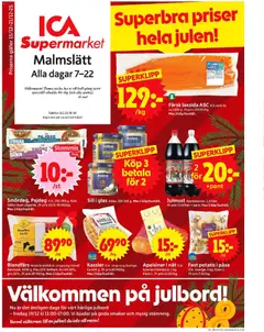 Förhandsgranska reklamblad Linköping från butik ICA Supermarket gäller från 15/12/2025