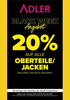 Vorschau von dem Prospekt des Geschäftes Adler, gültig ab dem 25.11.2025