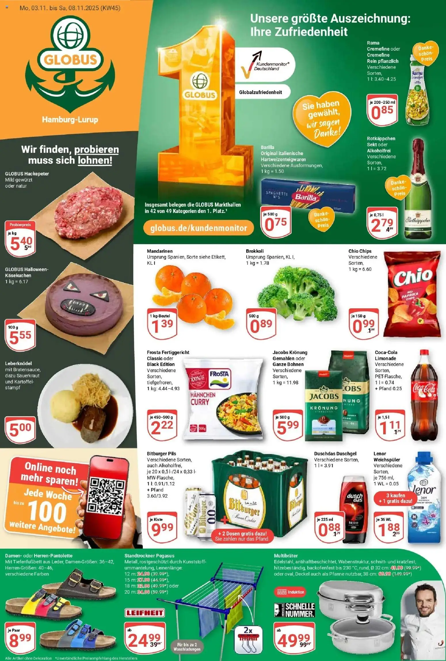 Vorschau von dem Prospekt des Geschäftes Globus, gültig ab dem 03.11.2025