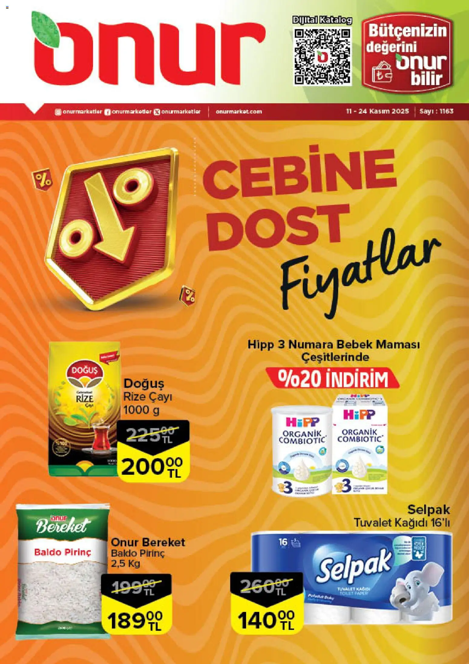 Onur Market Katalog - Bursa 11.11.2025 - Broşürünün önizlemesi