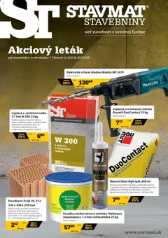 Náhľad STAVMAT STAVEBNINY letáku platného od 12.05.2025