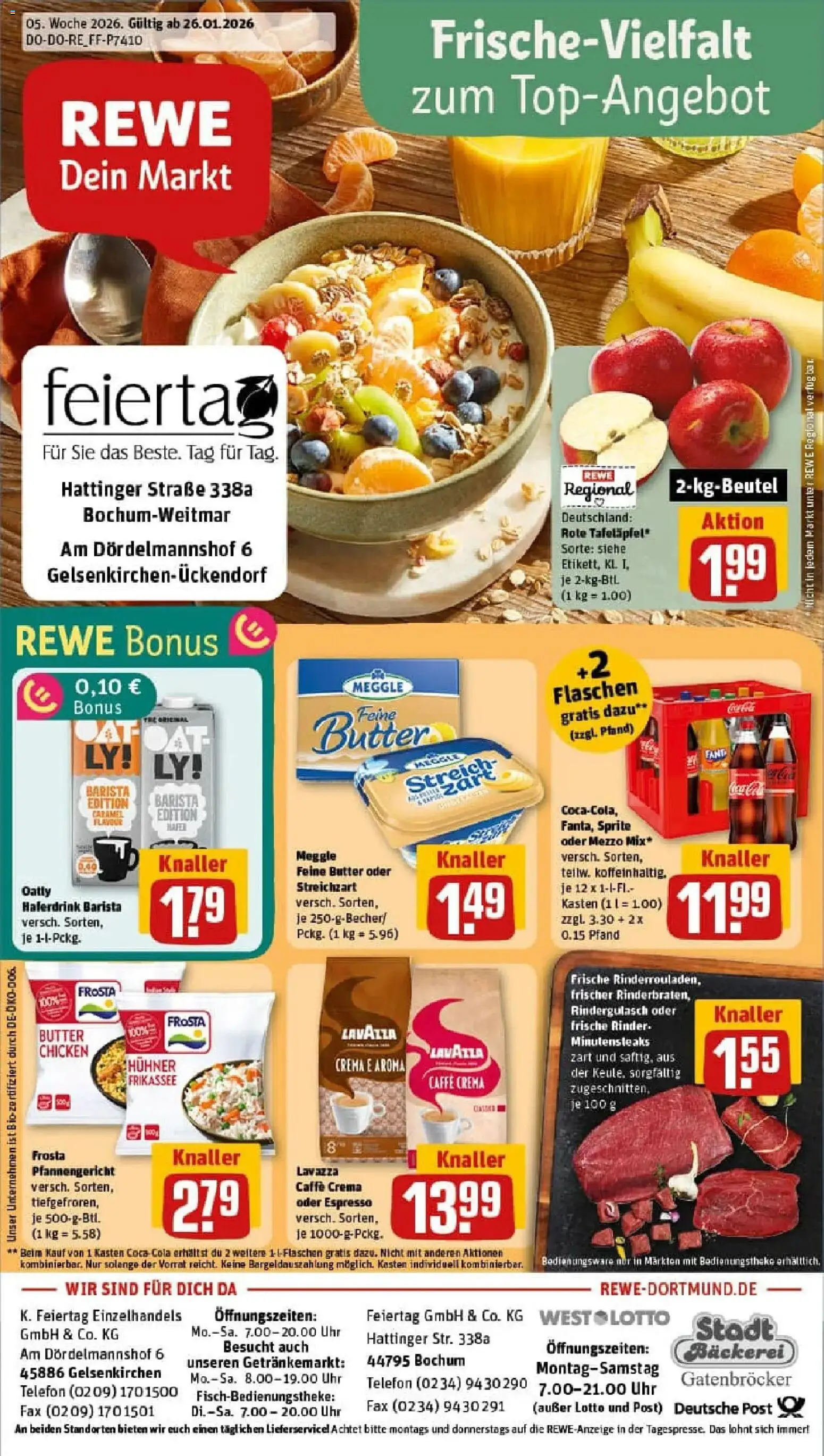 Vorschau von dem Prospekt des Geschäftes Rewe, gültig ab dem 26.01.2026