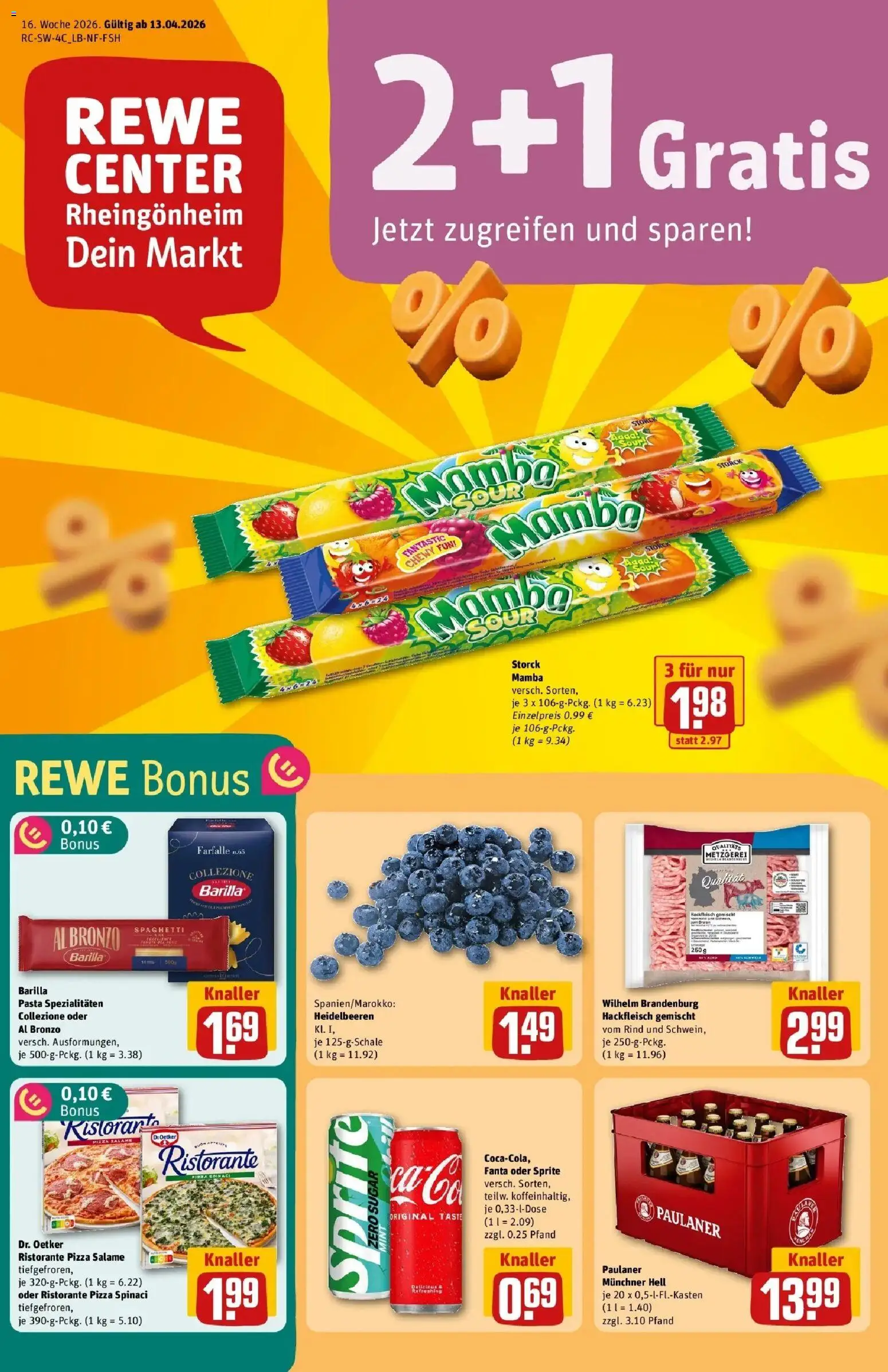 Vorschau von dem Prospekt des Geschäftes Rewe, gültig ab dem 12.04.2026