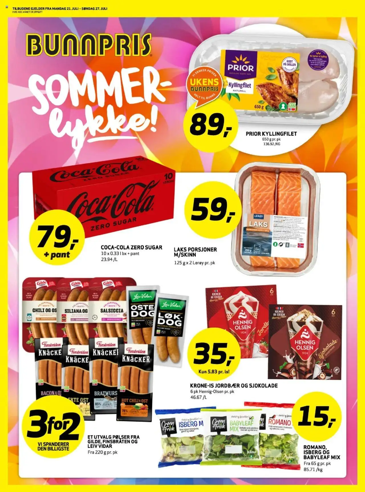 Kundeavis Oslo Bunnpris gyldig fra 21/07/2025 - Sidenummer 1