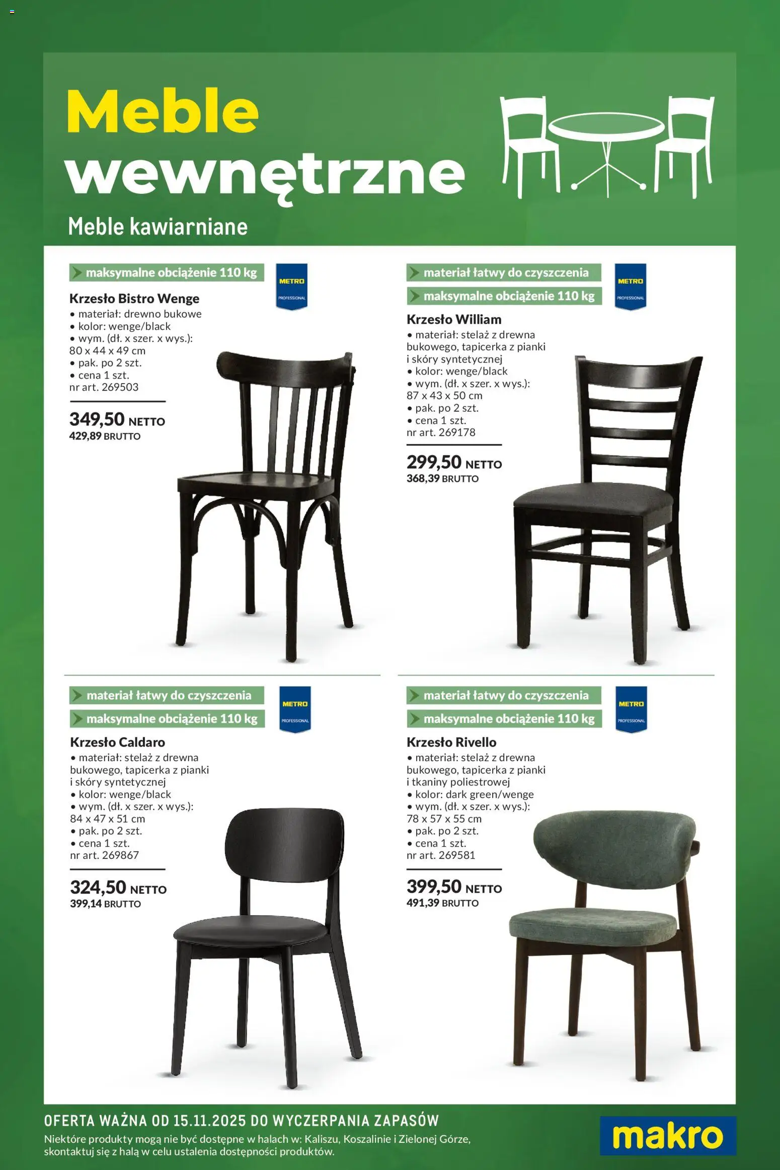 Pogląd gazetki "Meble wewnętrzne" ze sklepu Makro ważnej od 15.11.2025