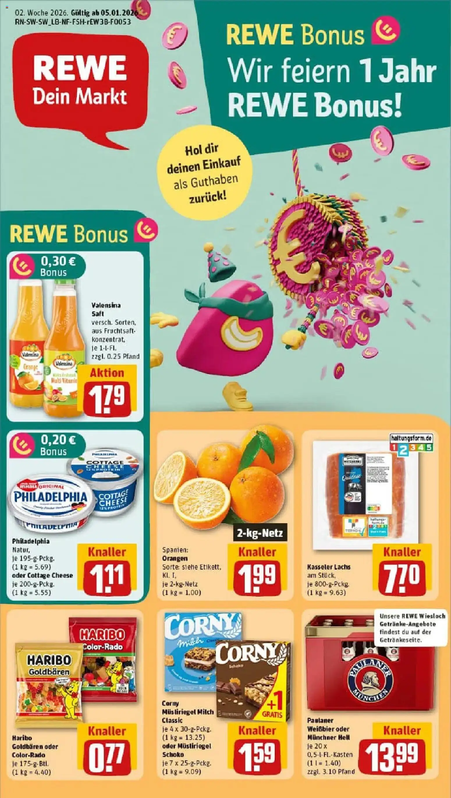 Vorschau von dem Prospekt des Geschäftes Rewe, gültig ab dem 04.01.2026