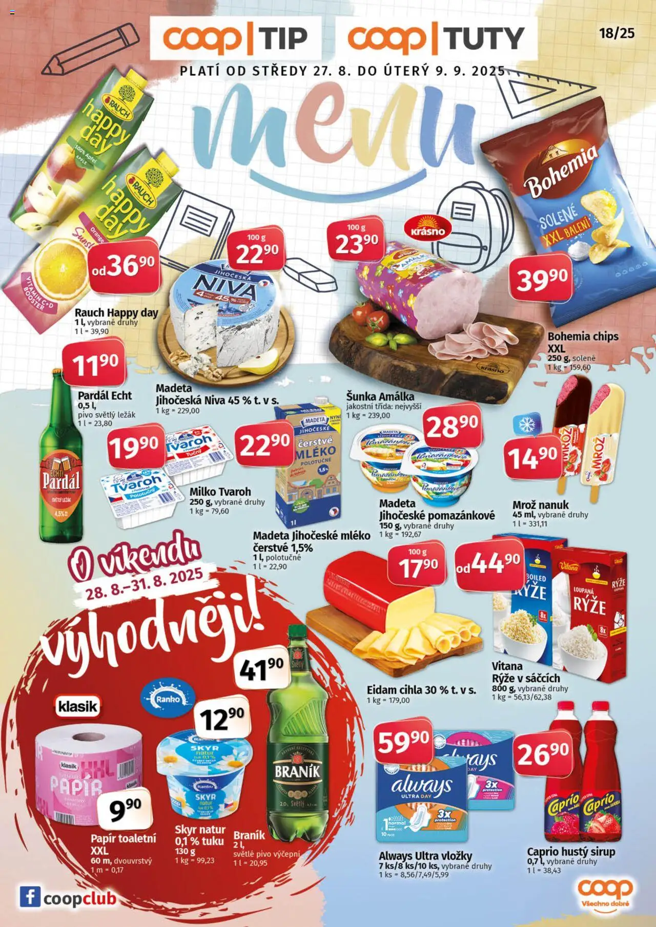  COOP Leták - Tuty (27.08.2025) - Jednota leták