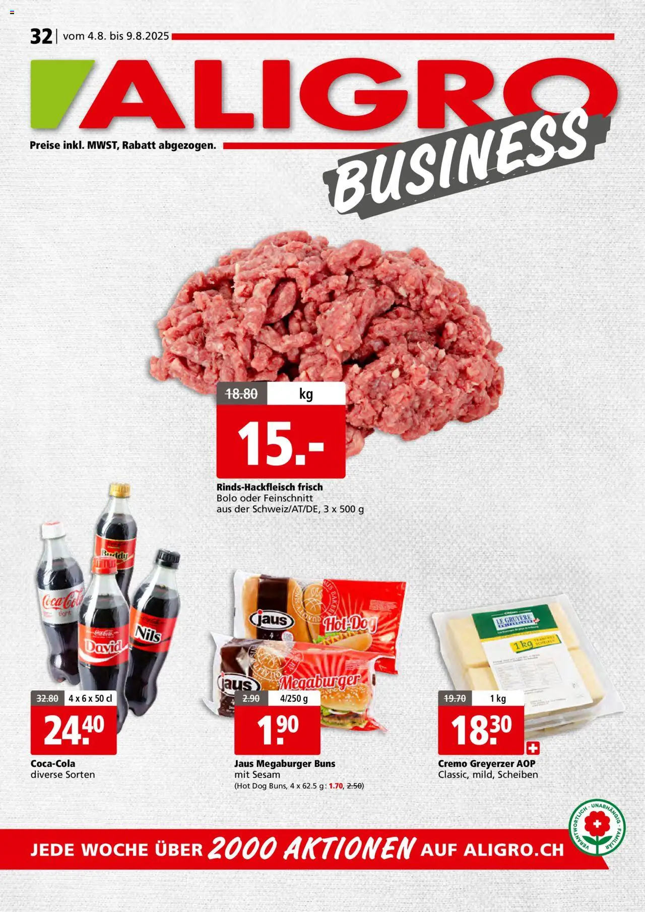 Aligro Aktionen Businesskunden ab 04.08.2025 - Seitennummer 1