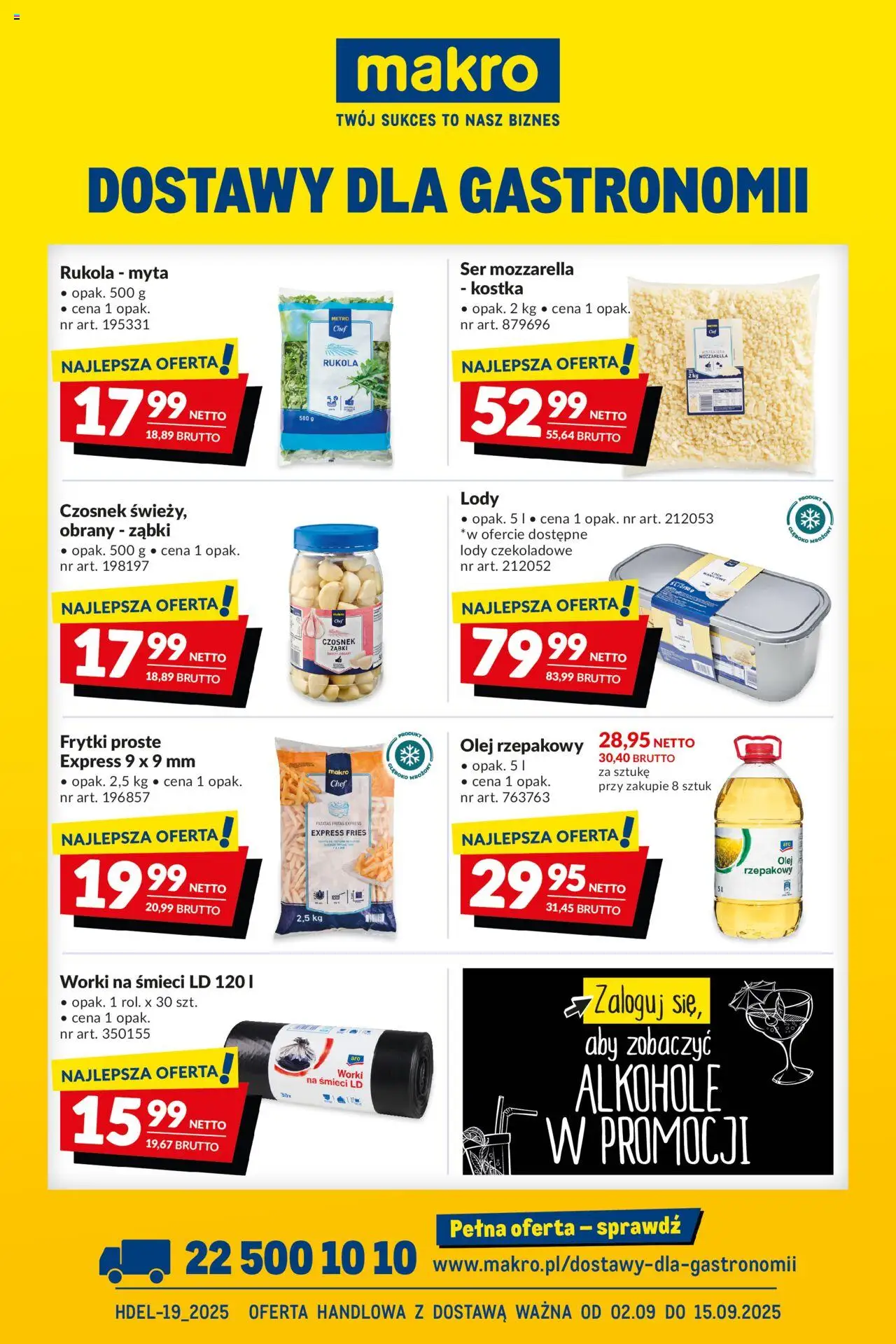 Makro Dostawy dla gastronaomii od 02.09.2025 - Nowa Gazetka - Numer strony 1