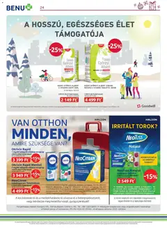 BENU Gyógyszertárak - Akciós újság BENU Gyógyszertárak megtekintése, amely érvényes 2025.12.01.-től | Oldal: 24