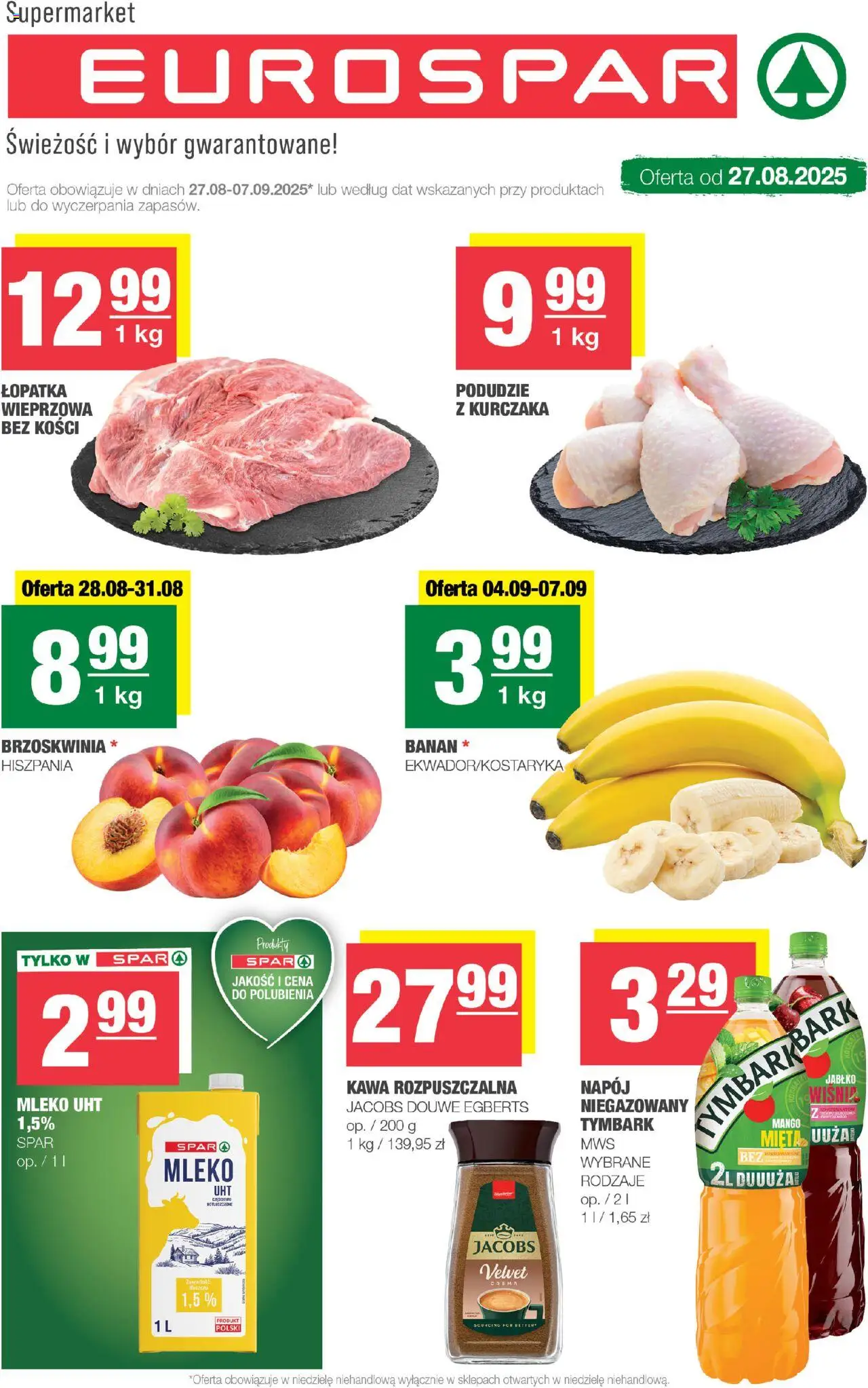 Spar Eurospar od 27.08.2025 - Nowa Gazetka - Numer strony 1