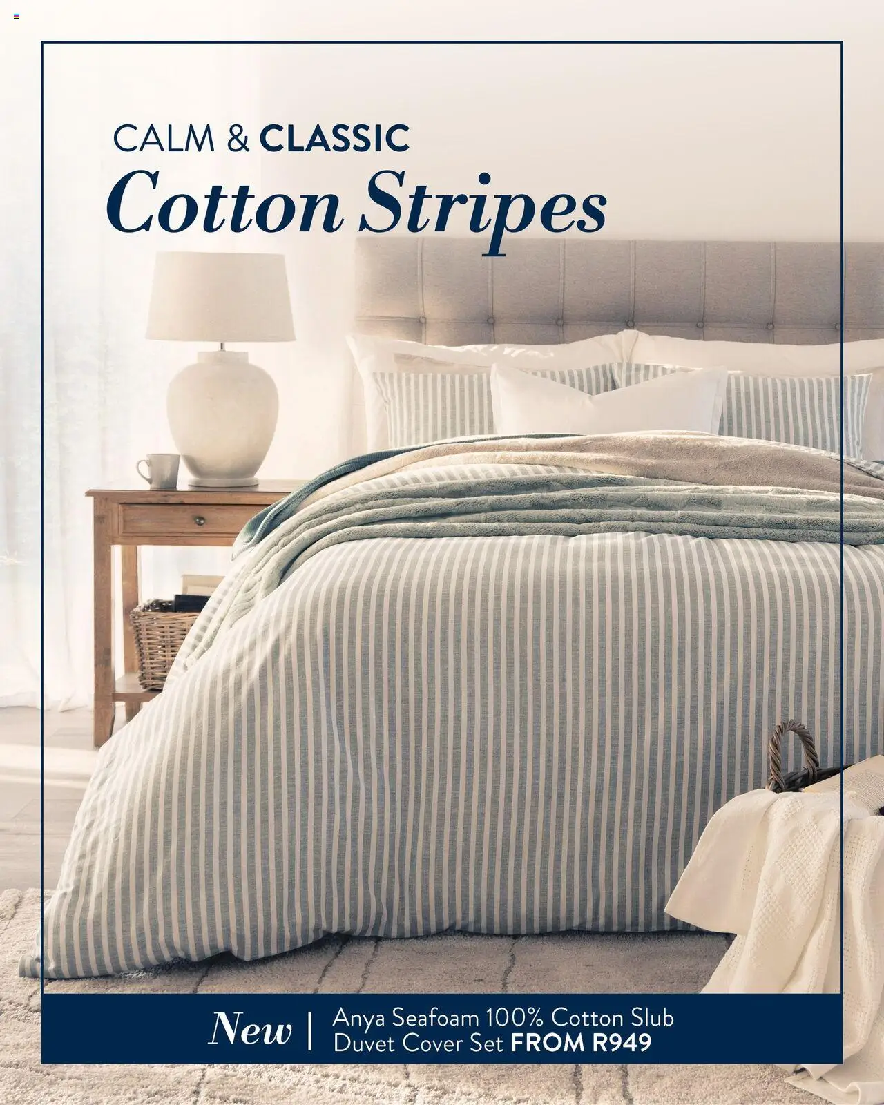 Volpes Calm & Classic Cotton Stripes from from Friday 15/08/2025 > Promotions