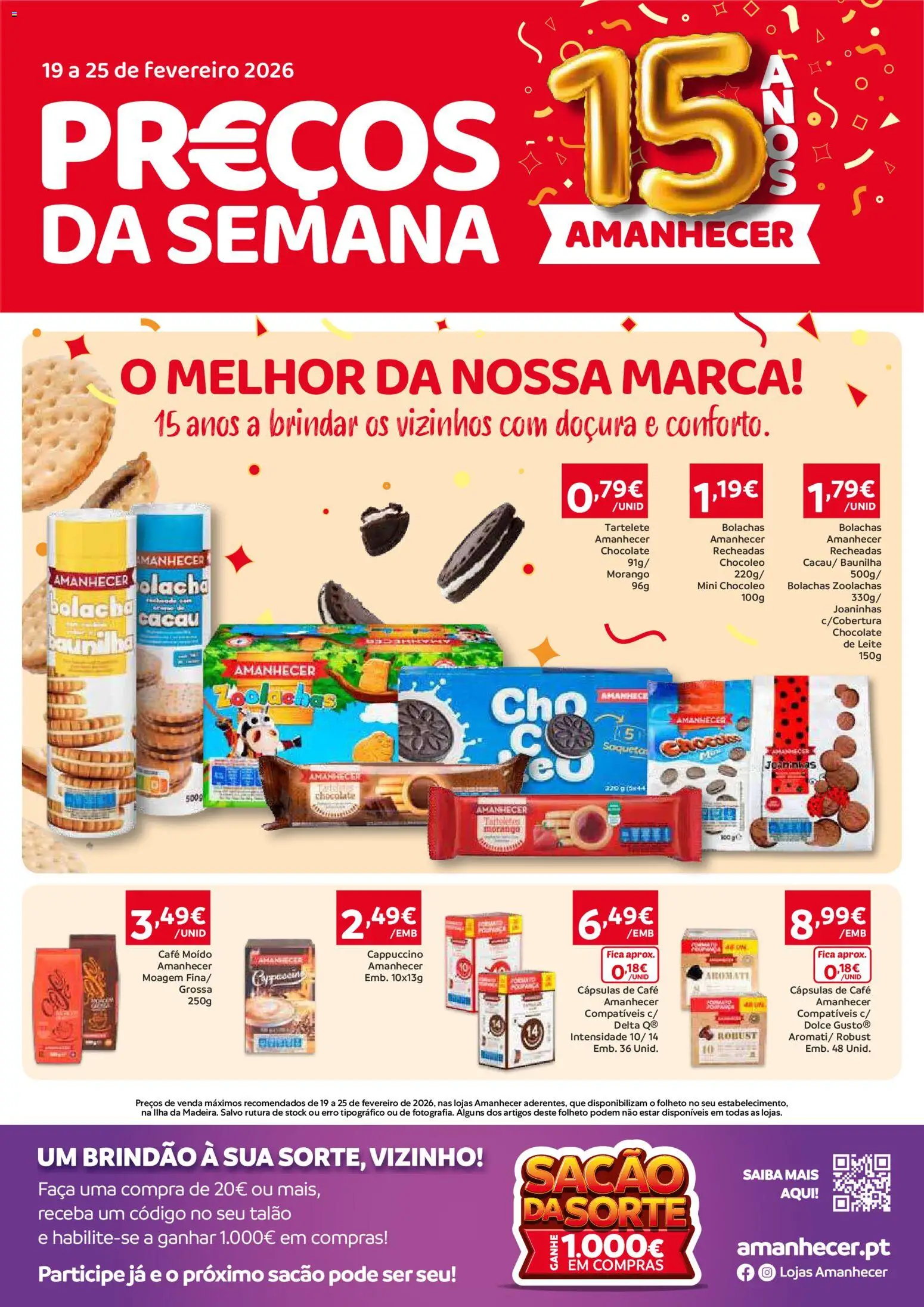 Pré-visualização do folheto da loja Amanhecer válida a partir de 19/02/2026