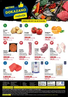 Pregled Metro kataloga - važi od 11.02.2026