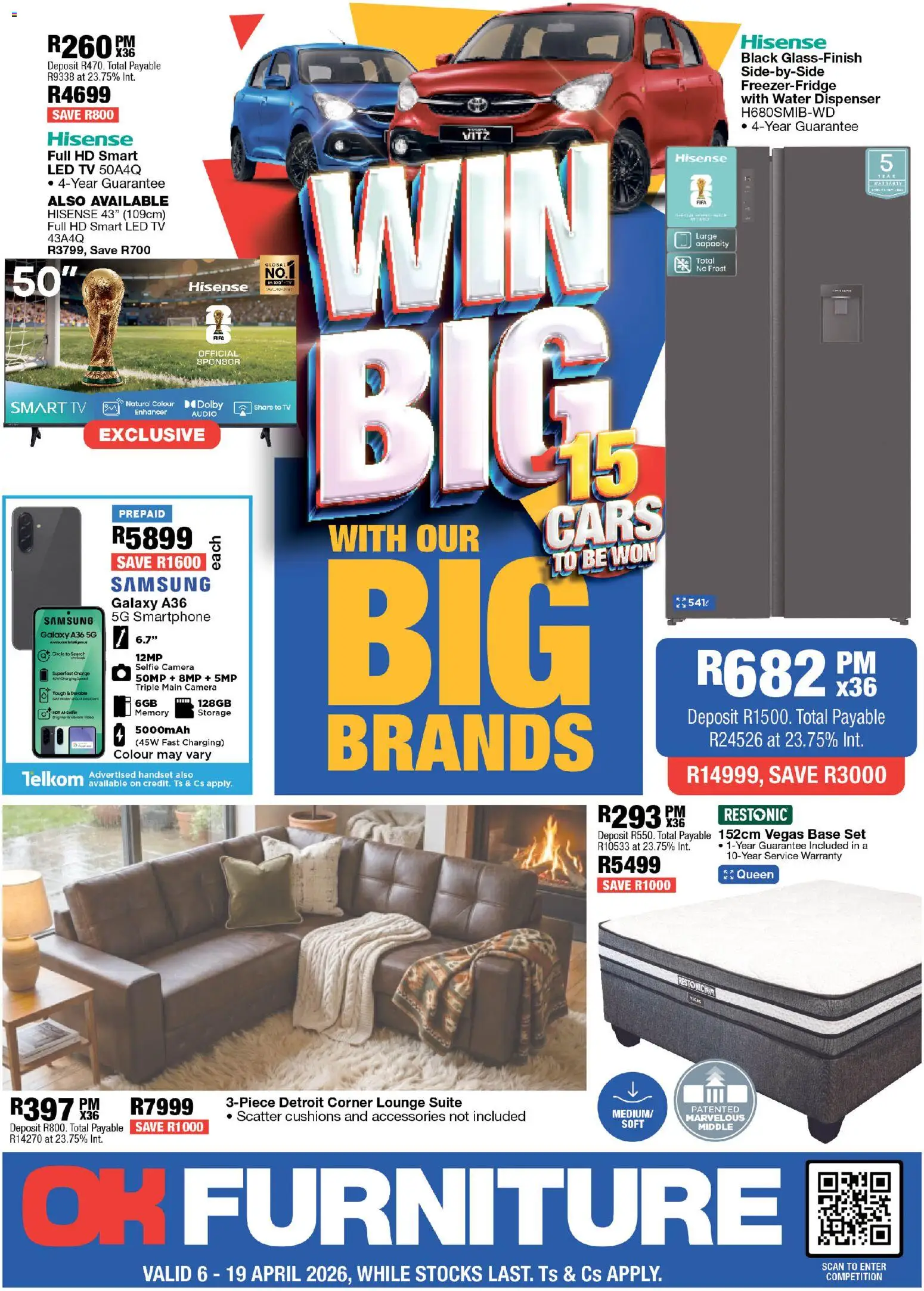 Preview of OK Furniture flyer valid from 06/04/2026