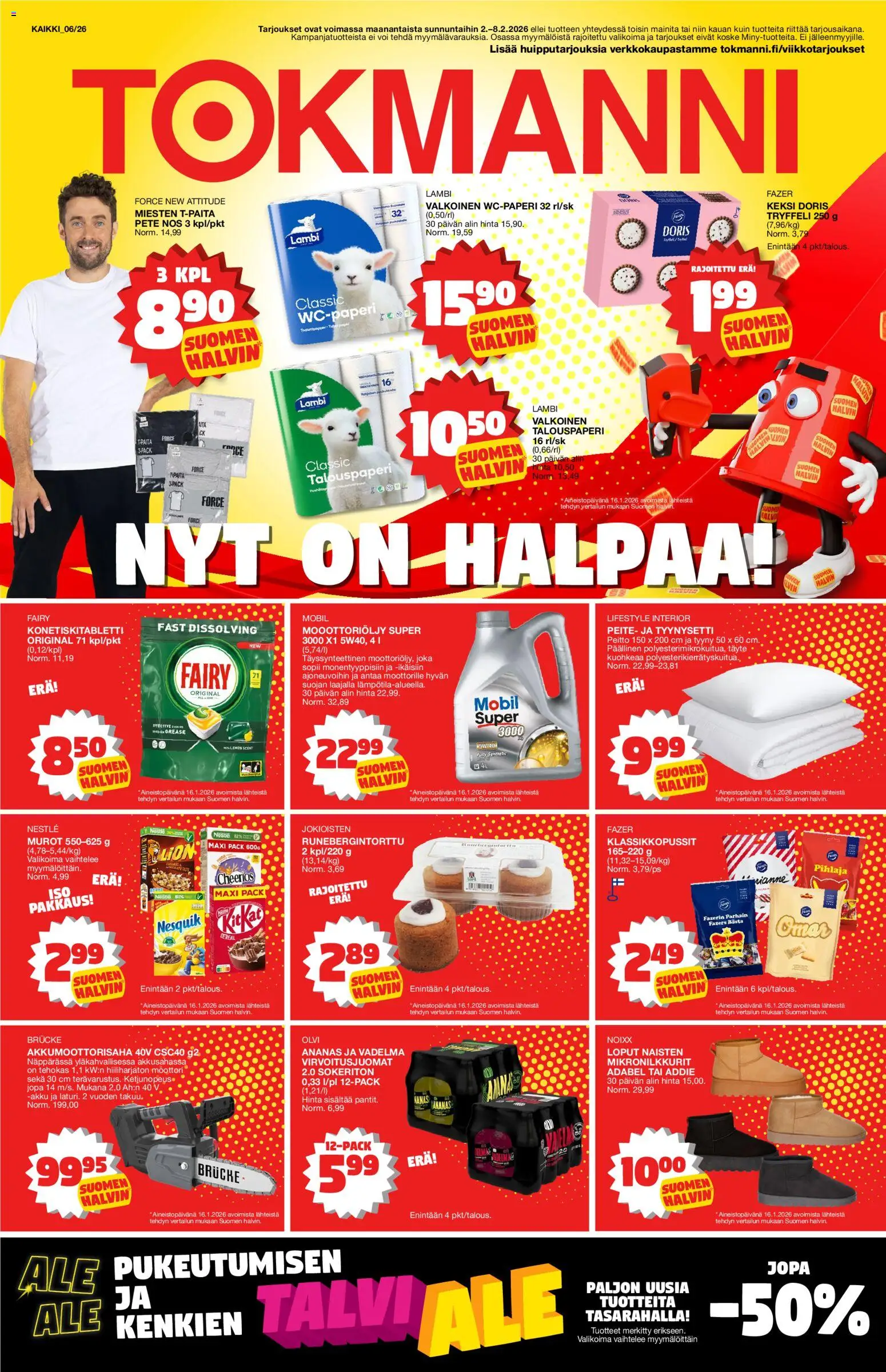 Kaupan Tokmanni Tarjoukset esikatselu, voimassa 02/02/2026