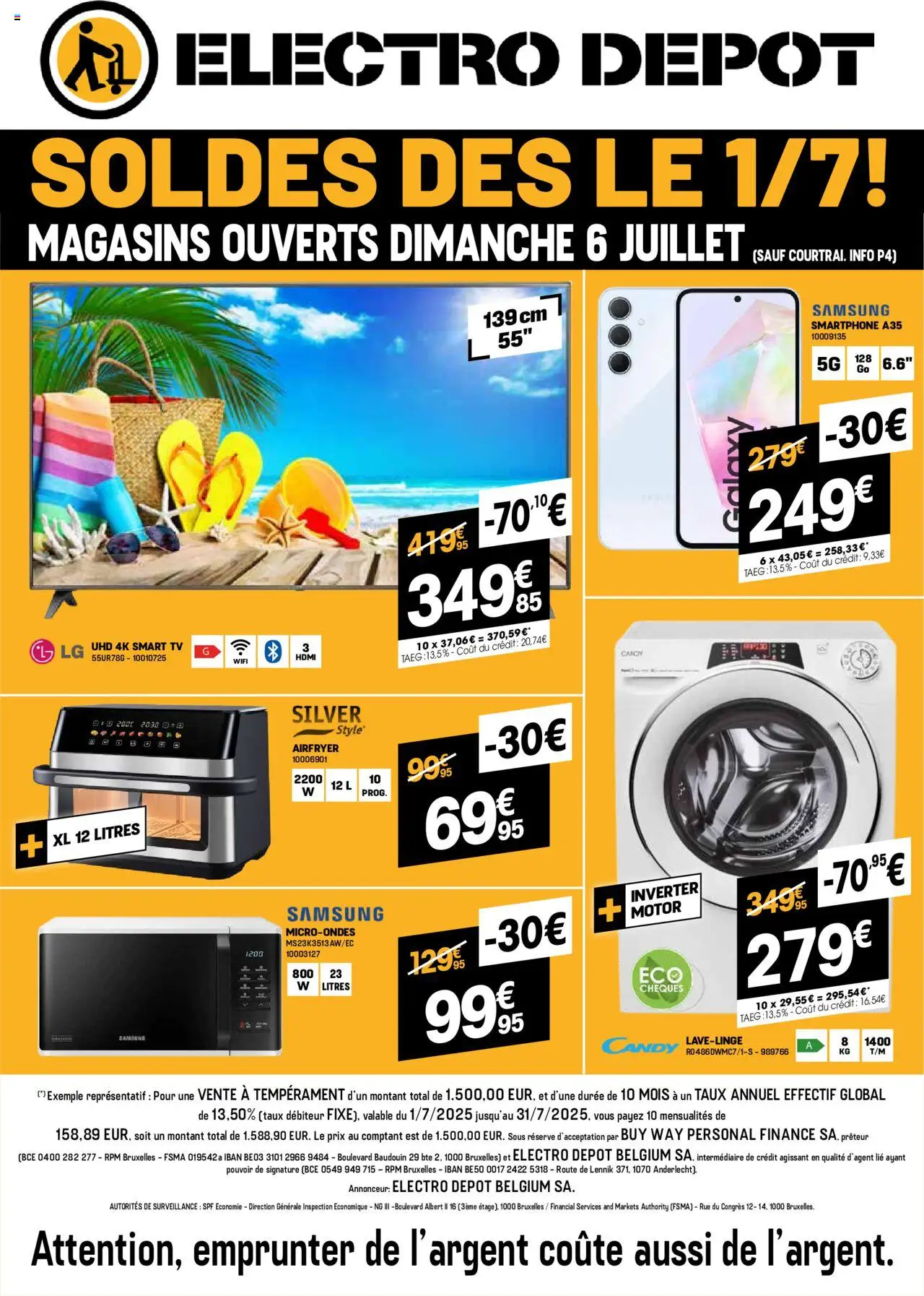 Electro Depot shop Publicité geldig vanaf 01/07/2025 - Paginanummer 1