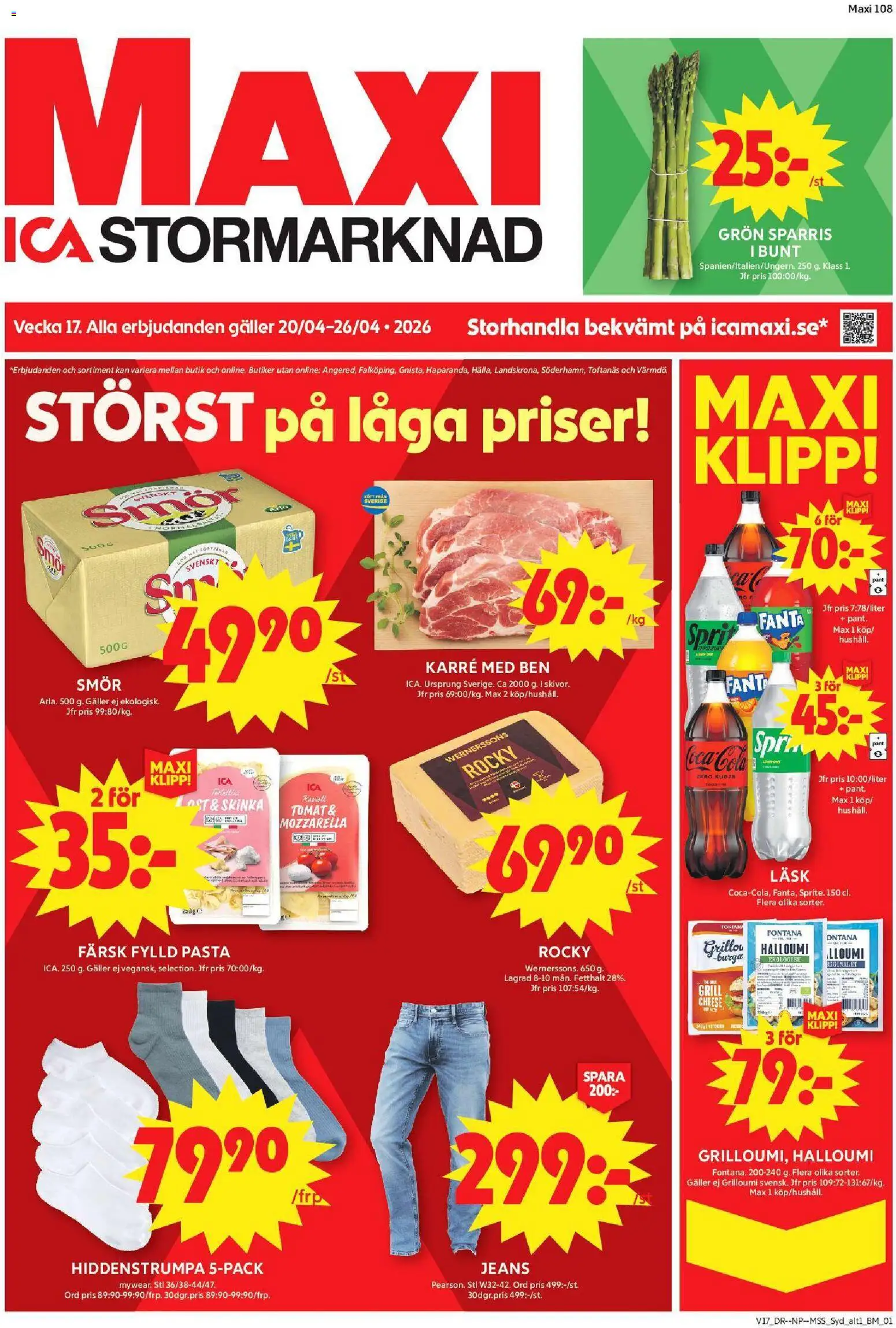 Förhandsgranska reklamblad Malmö från butik ICA Maxi gäller från 20/04/2026