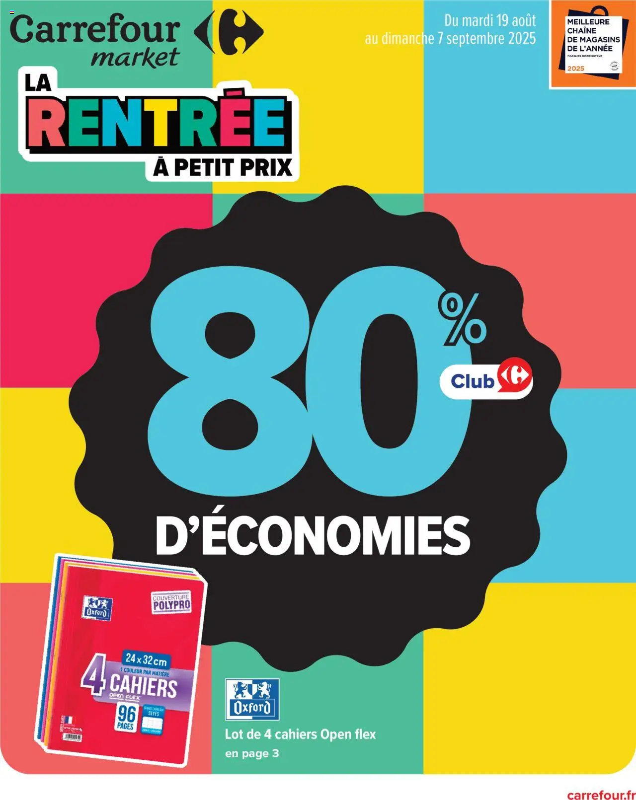 80 % d’économies de la boutique Carrefour Market valable du 19/08/2025 - Page numéro 1
